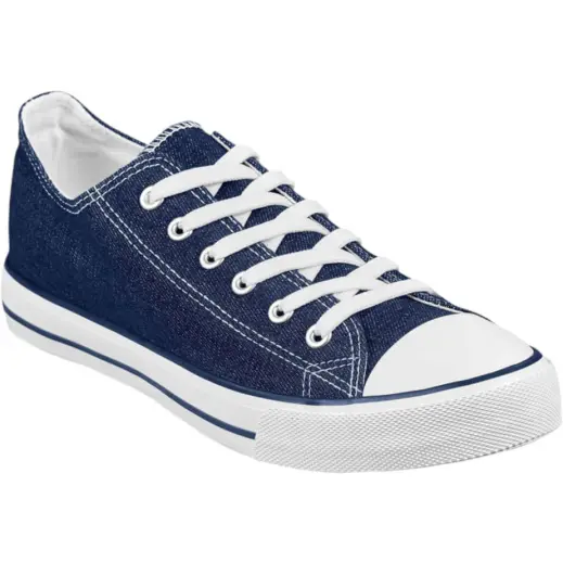 Unisex Trendi Canvas Sneaker Blue Front